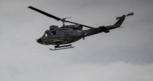 Μεταφορά με ελικόπτερο της Π.Α. τραυματία αιωροπτεριστή