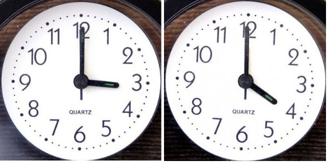 Τα ρολόγια μπαίνουν 1 ώρα μπροστά (σε θερινή ώρα)