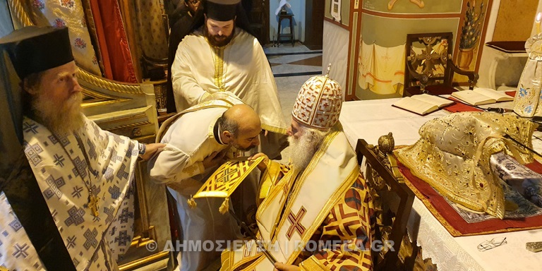 Χειροτονία του ιερέα Πάνου Γαζή από τον Πατριάρχη Αλεξανδρείας